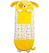 Resim Çocuk Karikatür Baskı Desen Hayvan Fermuarlı Uyku Tulumu Sarı 