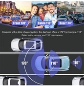Resim Didadodo Wifi Araç Kaydedici Kamera, Araç İçi Dvr, Kablosuz 1080p Kızılötesi Gece Görüş 