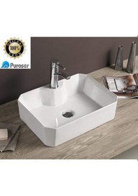 Resim Puroser Paradise Tezgah Üstü Çanak Lavabo 