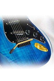 Resim Midex GLC-40BL-50AMP 50 W Şarjlı BT Amfi Kulaklık ve Full Elektro Gitar Seti 