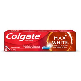 Resim Colgate Max White Kahve Çay ve Tütün Kullananlar İçin Diş Macunu 75 ml 