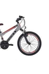 Resim Bisan COOPER ÇOCUK BİSİKLETİ 28 CM V FREN 20 JANT 21 VİTES AÇIK GRİ KIRMIZI 