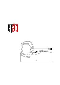 Resim Izeltaş 280Mm C Tipi Ayarlı Pense - 2511110280 