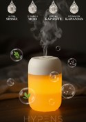 Resim HYPENS Gece Lambalı LED Hava - Oda- Araç Nemlendirici Buhar Makinesi Sessiz Aroma Difüzör Çok Fonksiyonlu 