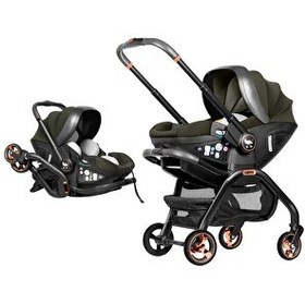 Resim Merkür Bebe Onyx 2'si 1 Arada Oto Koltuğu Bebek Arabası Yeşil 