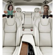 Resim Bk Gift Kişiye Özel Kostümlü 2’li Araç Koltuk Bebek Yastığı-2 