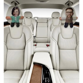 Resim Bk Gift Kişiye Özel Kostümlü 2’li Araç Koltuk Bebek Yastığı-2 