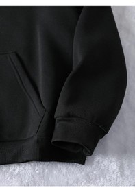 Resim Startmore Adrift Ahmet Kaya Tasarım Baskılı Kapüşonlu Sweatshirt Hoodie Siyah Siyah 