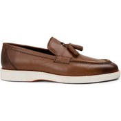 Resim Deery Hakiki Deri Taba Rengi Püsküllü Erkek Loafer - 01958mtbac01 Taba 