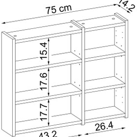 Resim Aynalı Banyo Dolabı - Gusto - Beyaz / 105 cm 