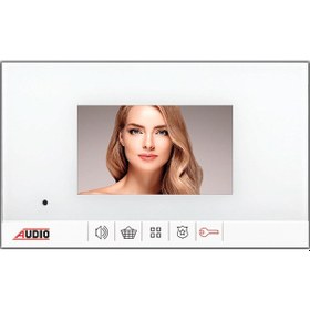 Resim Audıo 001180b Bus Plus 4.3"göru Ntu Lu Diafon Mekani K Butonlu - Beyaz Şase 