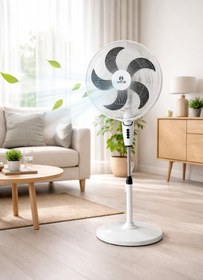 Resim by forever Master energy Ayaklı Vantilatör Bakır Motor Ms1818 60w 18″ (5P) Beyaz 