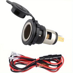 Resim 1 adet Yeni Araba Fiş Çakmak Montaj Soketi, araba motosiklet retrofit 12V/24V Araba Fiş Çakmak Soketi 35/55g 980657495 