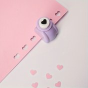 Resim DIY El İşleri ve Sanat Projeleri için Mini Kalp Şeklinde Delik Açacağı - Dayanıklı Plastik, 1 adet, El İşleri ve Sanat Malzemeleri 
