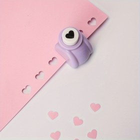 Resim DIY El İşleri ve Sanat Projeleri için Mini Kalp Şeklinde Delik Açacağı - Dayanıklı Plastik, 1 adet, El İşleri ve Sanat Malzemeleri 