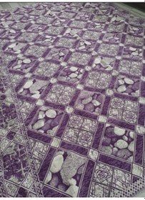 Resim Savan Dokuma Halı Örtüsü 4m² Kale Lila2 Diğer 