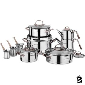 Resim Korkmaz Rosanna 15 Parça Çelik Çeyiz Seti 