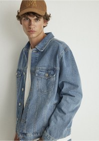 Resim Mavi - Ray Kolej Vintage Mavi Jean Ceket 0110273-87940 Mavi 