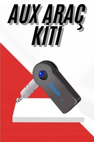 Resim teknodayım Tüm Cihazlara Uyumlu Bluetooth Aux Araç Kiti Siyah 