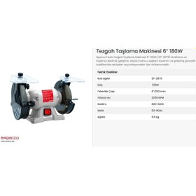 Resim Specco Zımpara Taş Motoru 150mm 180w-220v Sp2075 