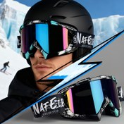 Resim Erkek ve Kadın Kayak Gözlüğü - Çok Renkli Gradyan Lens, Esnek Çerçeve, Şeffaf & Darbe Dayanıklı, İnteraktif Visko Camlı Değiştirilebilen Mercekler Snowboarding, Skiyin, Dağ Sporları İçin Rahat & Sağlam Kışlık Eşarp Stili Siyah Tasarım, Kar Kayak Gözlüğü Polarize,Küçük Kadın Kar Gözlüğü,Kayak Aksesuarları,Snowboard Gözlükleri Sarılmış,Fotokromik Kayak Gözlüğü,Snowboard Gözlükleri Polarize Kayak Gözlüğü,Kadınlar için Kar Gözlüğü,Snowboard Aksesuarları, 