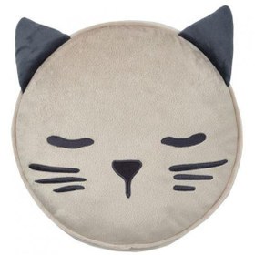 Resim Çocuk Kırlent-Yastık Kedi Figürlü IKEA 8 Cm MeridyenDukkan Bej Renk 