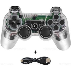 Resim Sony Ps3 Denetleyici Desteği Bluetooth Playstation 3 Joystick İçin Kablosuz K Twhite 