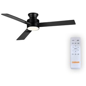 Resim Ceiling Blade Fan 18w 3 Kanatlı Siyah Kumandalı Tavan Vantilatörü 