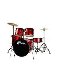 Resim Nemesis 20 Inc 51 Lik Ful Akustik Bateri Seti-kırmızı 