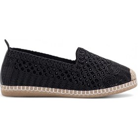 Resim Pandora Moda Y25.82.112 Kadın Hasır Espadril Siyah 