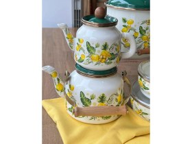 Resim Rossev Maya Emaye Mutfak Seti 7 Parça 