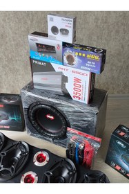Resim patili tasarım Oto Ses Sistem Full Paket Komple 
