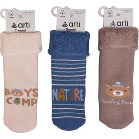 Resim Artı Arıkan Havlu Erkek Bebek Soket Çorap K45911 Asorti ASORTİ 