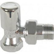 Resim Eca G 1/2'' Krom Volanlı Köşe Radyatör Valfi 