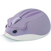 Resim Hayvan Kablosuz Sessiz Fare Hamster Şeklinde Mini Seyahat Usb Alıcılı Fare 1200 Dpı Taşınabilir Mor Diğer 