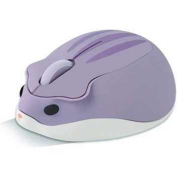 Hayvan Kablosuz Sessiz Fare Hamster Şeklinde Mini Seyahat Usb Alıcılı Fare 1200 Dpı Taşınabilir Mor Diğer