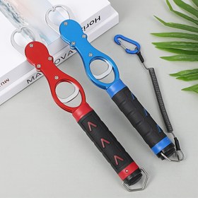 Resim 1 adet Çok Fonksiyonlu Olta Pensesi] 1 adet Alüminyum Alaşımlı Olta Pensesi ile Ölçek, Kaymaz Tutuş, Çok Fonksiyonlu Olta Aleti, Uzay Alaşımlı Yapı, Kolay Balık Elleçleme, Elektrik Gerektirmez 