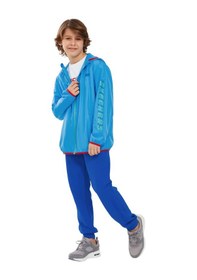 Resim Skechers Micro Collection B Full Zip Hoodie Sweatshirt Büyük Erkek Çocuk Mavi Sk241086-400 Mavi 