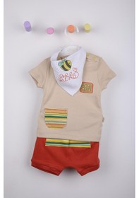 Resim Arı Baskılı 3'lü Şortlu Takım 3426 001 