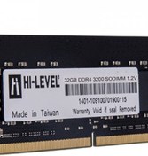 Resim HI-LEVEL 32GB DDR4 3200MHZ NOTEBOOK RAM VALUE HLV-SOPC25600D4/32G HI-LEVEL 32GB DDR4 3200MHZ NOTEBOOK RAM VALUE HLV-SOPC25600D4/32G 1.2volt