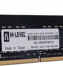 Resim HI-LEVEL 32GB DDR4 3200MHZ NOTEBOOK RAM VALUE HLV-SOPC25600D4/32G 