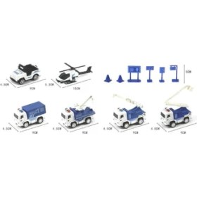 Resim Mega Oyuncak Baretli Polis Araçları Seti 