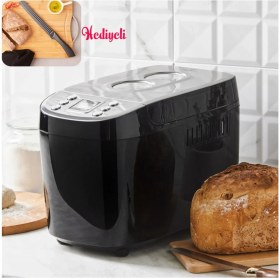 Resim Ekmek Pişirme Reçel Yoğurt Yapma Makinesi 3 Farklı Pişirme Seviyesi 15 Otomatik Programlı Inox Gövde 