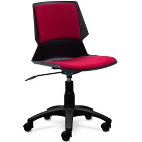 Resim Ofiscombin Ofis Büro Ev Ayarlı Tekerlekli Öğrenci Çocuk Bilgisayar Ders Çalışma Koltuğu Bordo Kumaş 00047499403 