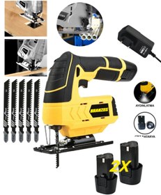 Resim BRANZEG Şarjlı Dekupaj Metal Şanzuman Çift Batarya Dekubaj 