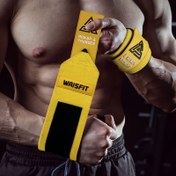 Resim 2 adet Anti-Twist Sıkıştırma Fitness Bileklik, Kaldırma, Push-Ups ve Spor Salonu Egzersizleri için - Nefes Alabilen, Dayanıklı Spor Bileklikleri, Ayarlanabilir Askılar, Sarı, Egzersiz Aksesuarları, Şık Spor Tasarımı, Antitwist Tasarımı 