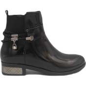 Resim Duygushoesbag Ayna Topuklu Kadın Bot 