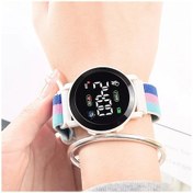 Resim Oldfriend Siyah Led Dijital Astronot Kol Saati - Tarih Gün Gösterimi 24 Saat Pembe Mavi Kayış Diğer 