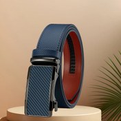 Resim Erkek Otomatik Toka Kemer - Ayarlanabilir Ratchet Kapatma, Deniz Mavisi Resmi ve Günlük Kemer - Dayanıklı Alaşım Toka - İdeal Babalar Günü, Paskalya, Mezuniyet Hediyeleri Erkekler için - Giyilebilen Kemer, Çok Yönlü Aksesuar, Şık Tasarım, Sağlam Yapı, Profesyonel Giyim, Resmi Aksesuar, Günlük Aksesuar, İş Giyim 