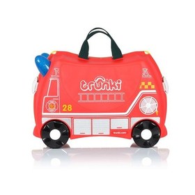 Resim Trunki Çocuk Bavulu - İtfaiye Aracı Frank 